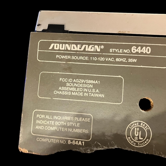 *VINTAGE* SounDesign Casette/Vinyl Record player - Picture 3 of 4